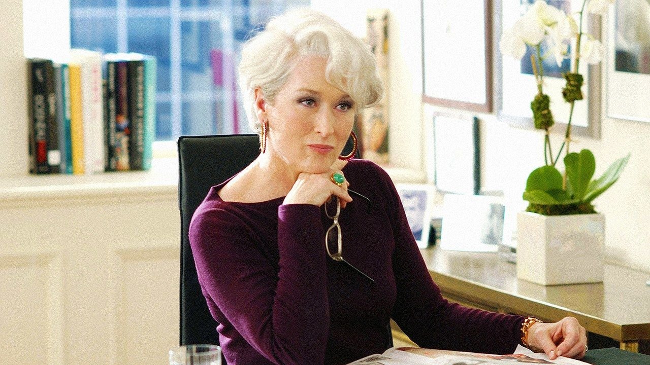 Meryl Streep interpretando a Miranda Priestley en "El Diablo viste a la Moda"